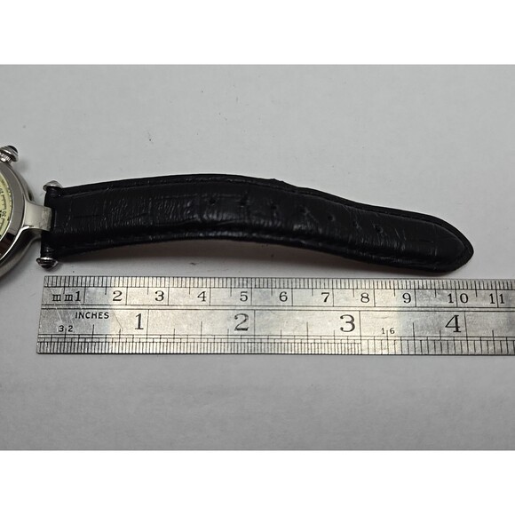 Steinhausen Marquise Automatic Watch Moon Phase Triple Calendar Silver Black - Picture 9 of 13